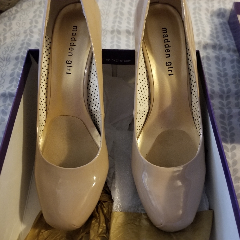 Madden Girl Nude heels.